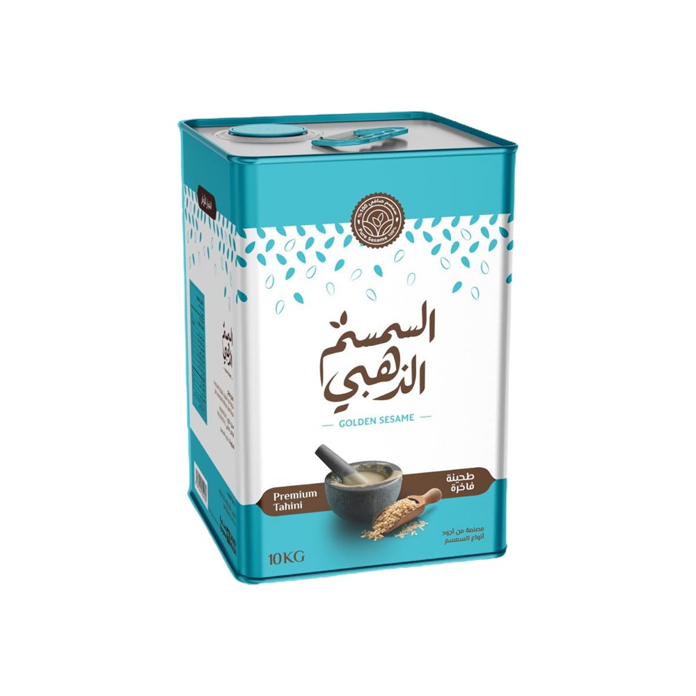 طحينة السمسم الذهبي فاخرة تنك 9.25 كجم صافي