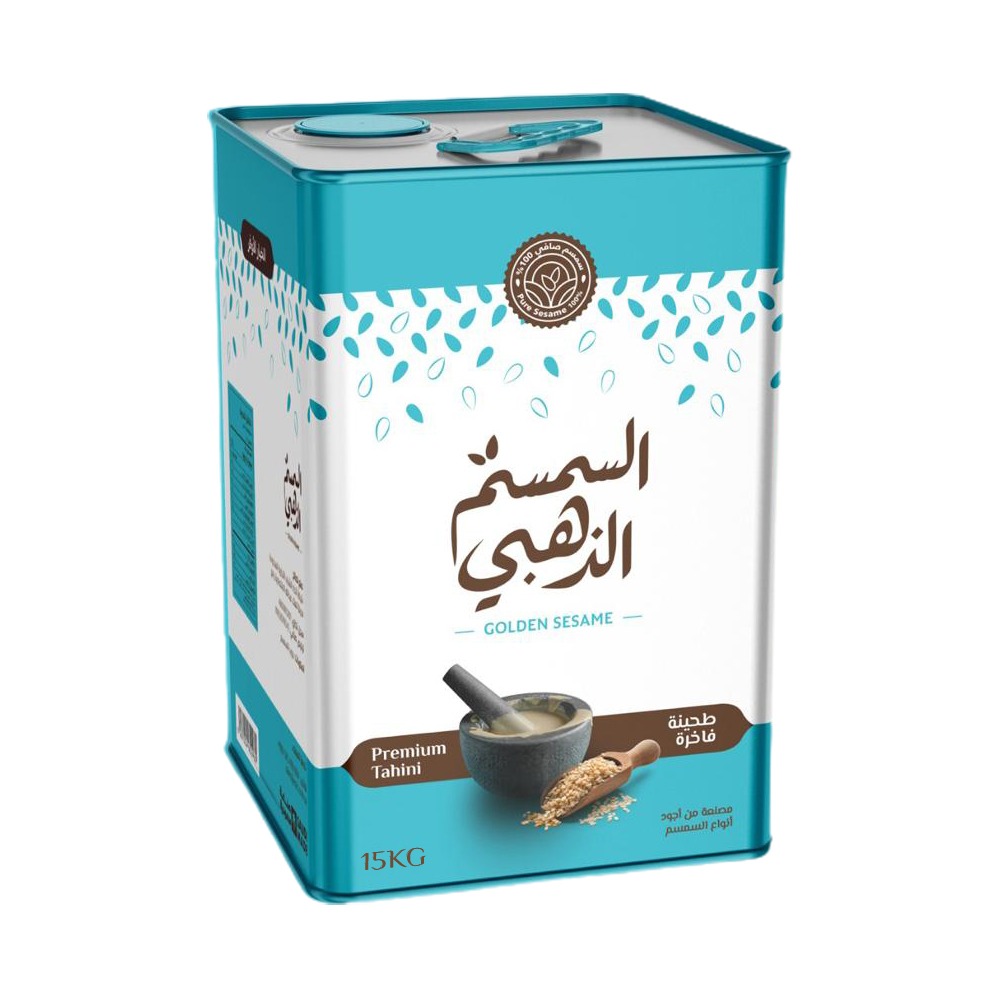 طحينة السمسم الذهبي فاخرة تنك 14 كجم صافي