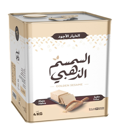 حلاوة السمسم الذهبي - تنك 3.55 كجم صافي